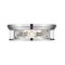 Z-Lite Clarion 4 Light Flush Mount, Polished Nickel & Inner Clear Water & Outer Clear 493F4-PN - alternate 5
